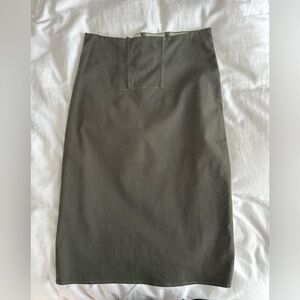 acne studios military green skirt